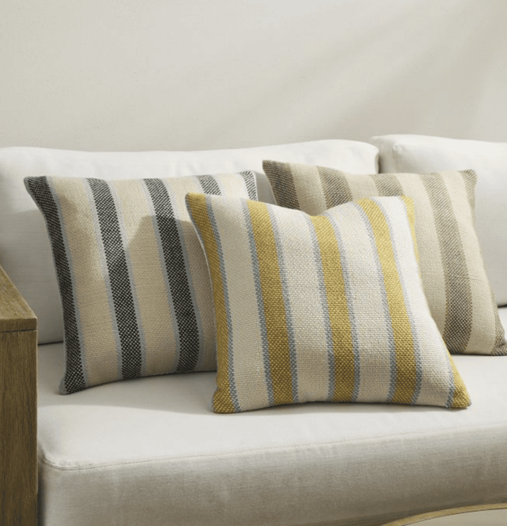 cabana striped outdoor throw pillow